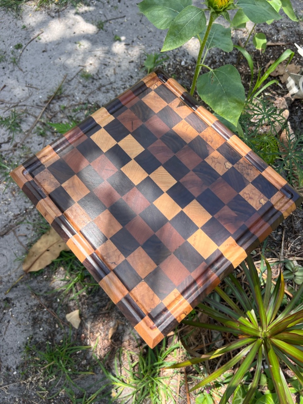 Thick! Checkerboard Wooden Serving Board - Custom Made!